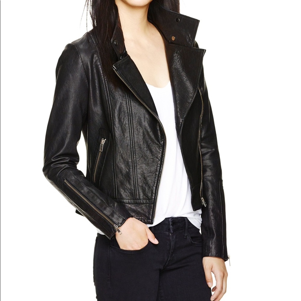 SOLD Aritzia Mackage Kenya Black Leather Jacket - Picture 4 of 7